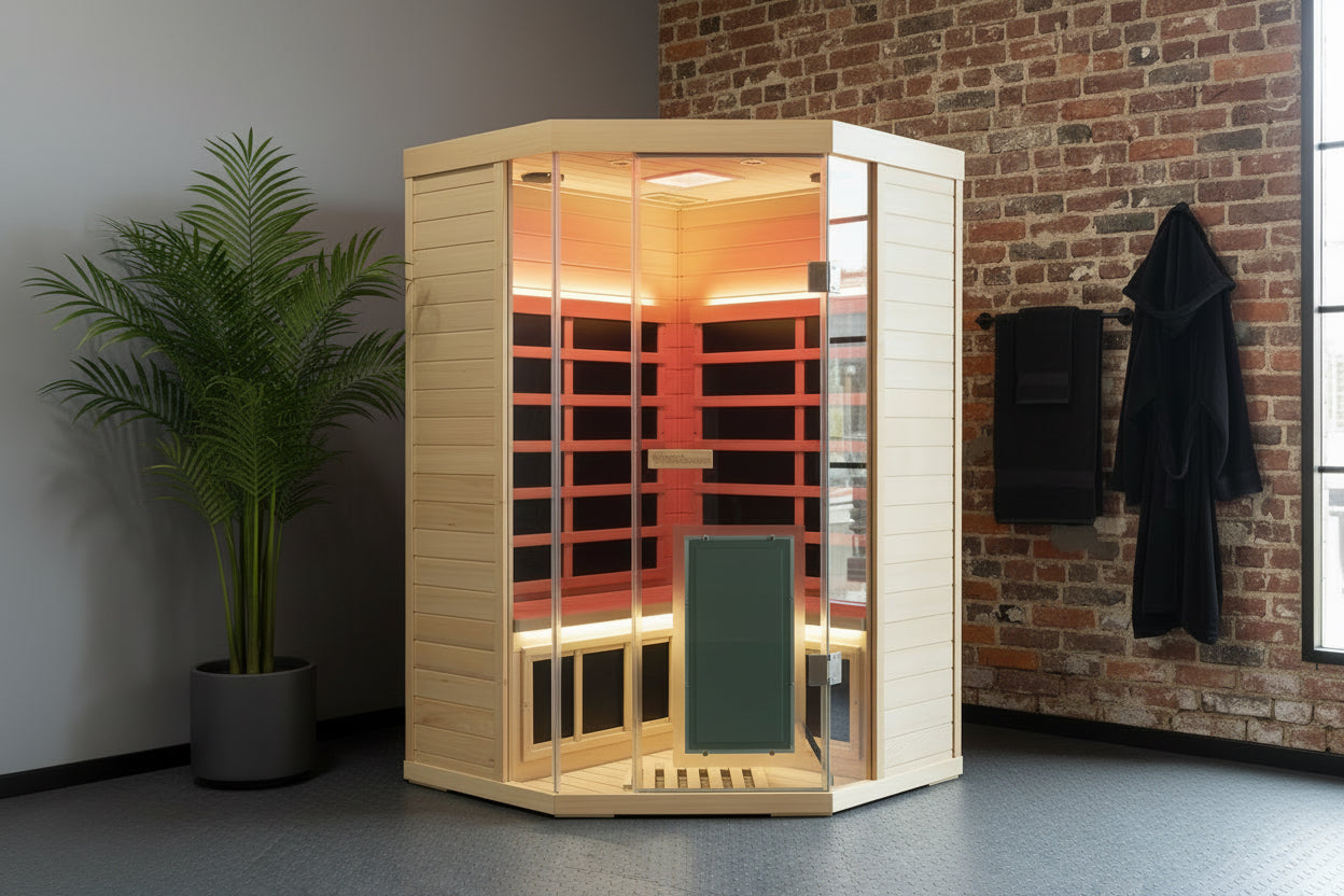 GMSH07 Full-Spectrum Infrared Corner Sauna Free shipping