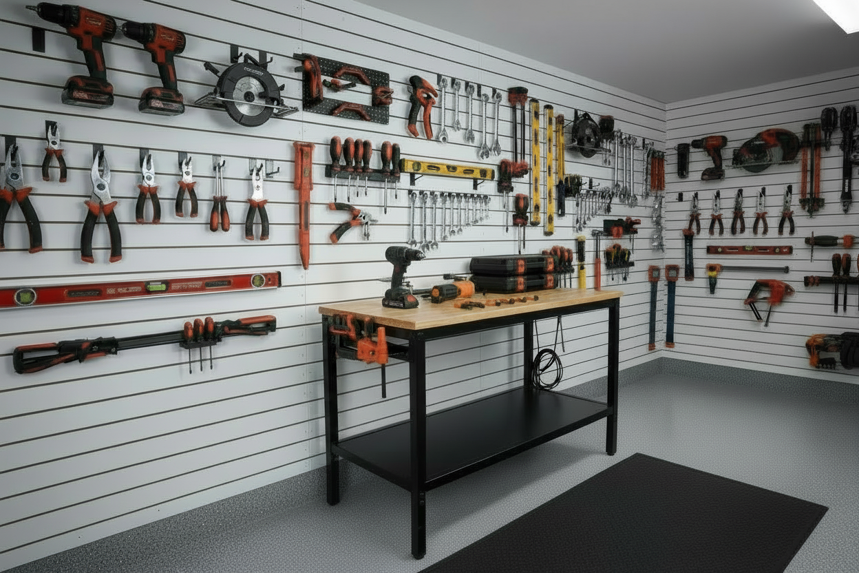 48-Inch Workbench - Left Side Angle View