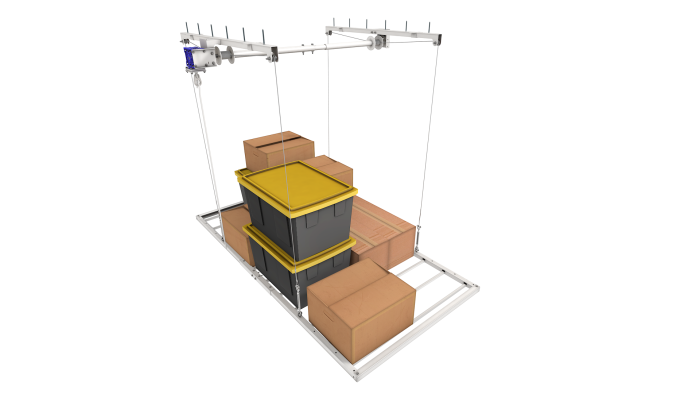 4'X8' E-Z Lift MAX Overhead Storage — 11' Drop | Free Shipping