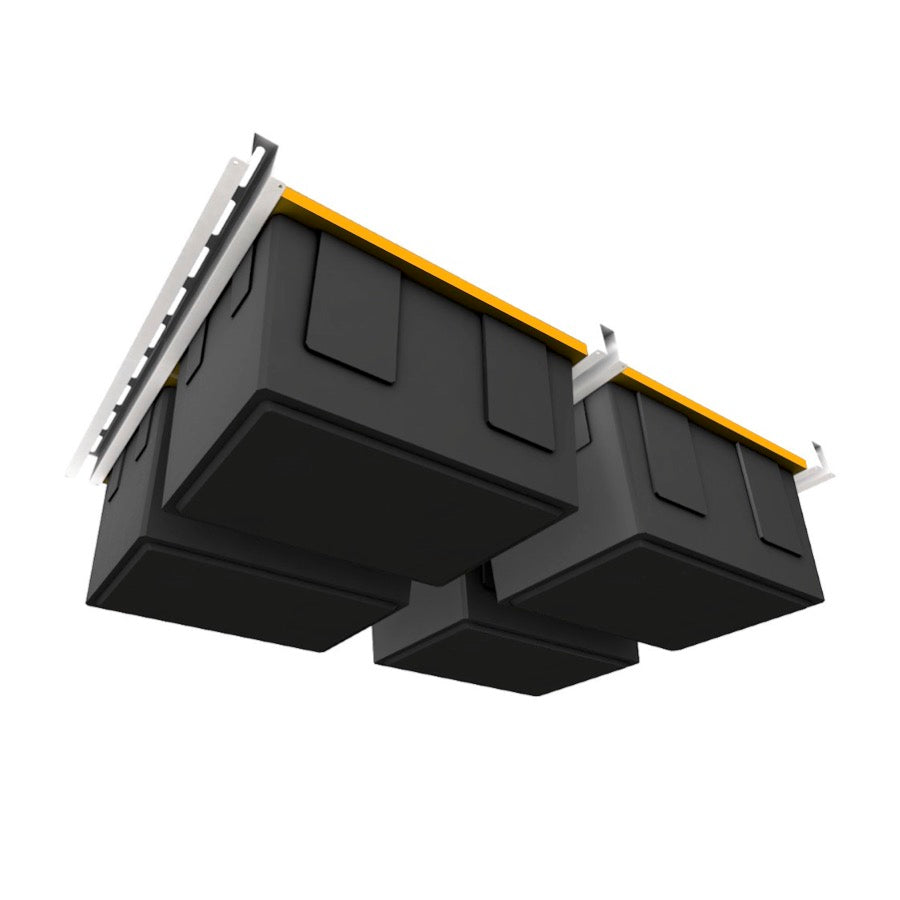 Bin Slide — Compact Overhead Garage Tote Storage | Free Shipping