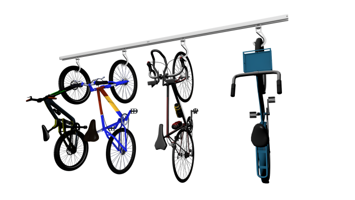 Bike Slide Pro — Ceiling-Mounted Overhead Bike Storage | Free Shipping