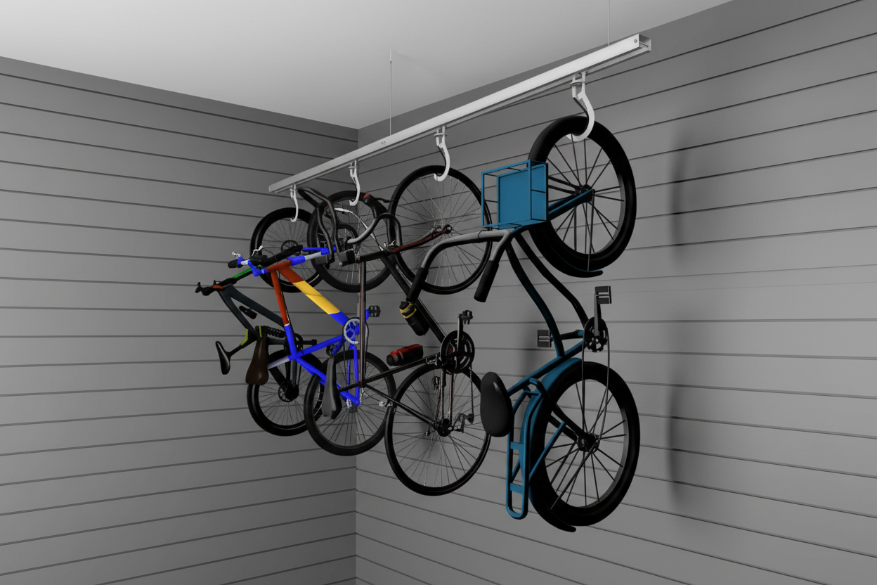 Bike Slide Pro — Ceiling-Mounted Overhead Bike Storage | Free Shipping