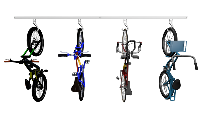 Bike Slide Pro — Ceiling-Mounted Overhead Bike Storage | Free Shipping