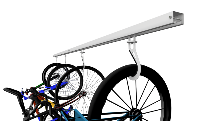 Bike Slide Pro — Ceiling-Mounted Overhead Bike Storage | Free Shipping