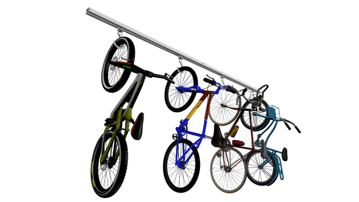 Bike Slide Pro — Ceiling-Mounted Overhead Bike Storage | Free Shipping