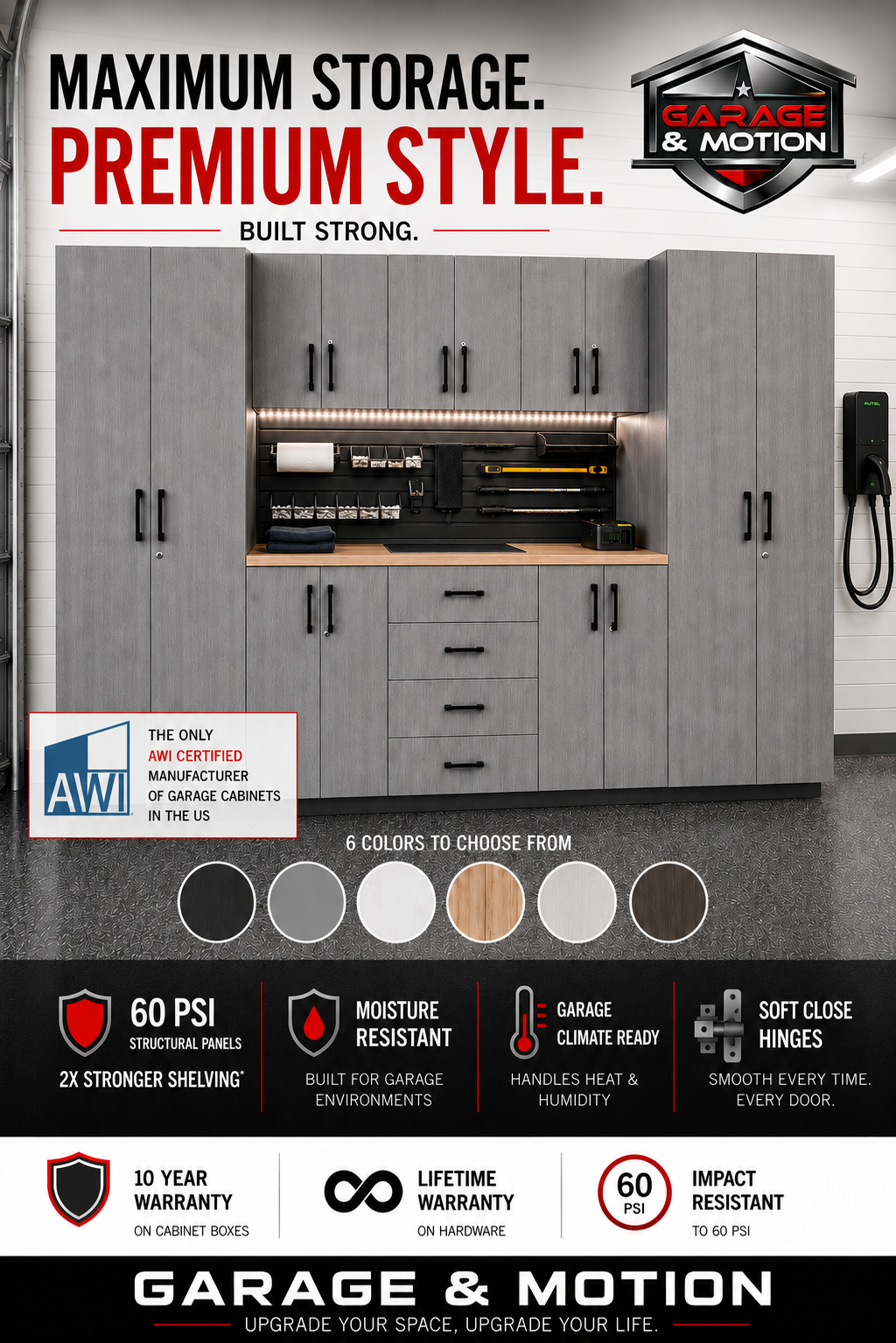 GM - Premium Garage Cabinets - 9 pc