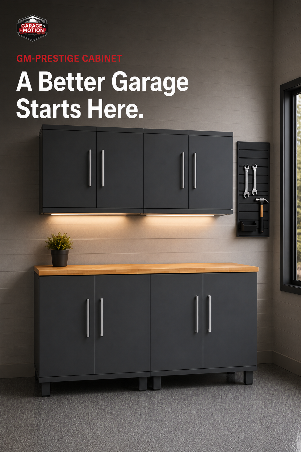 Prestige Series 5pc Cabinet Set natural wood worktop 🍁