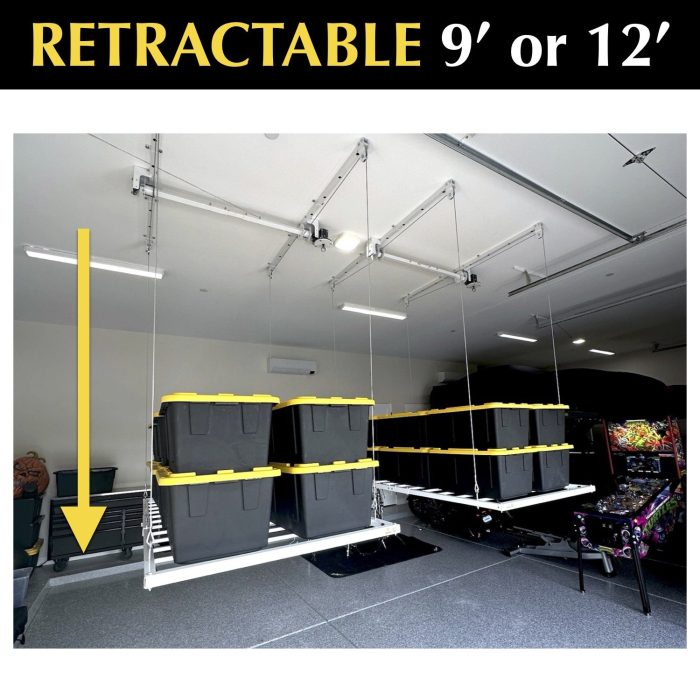 4'X8' E-Z Lift Pro Overhead Storage — 8' Drop | Free Shipping
