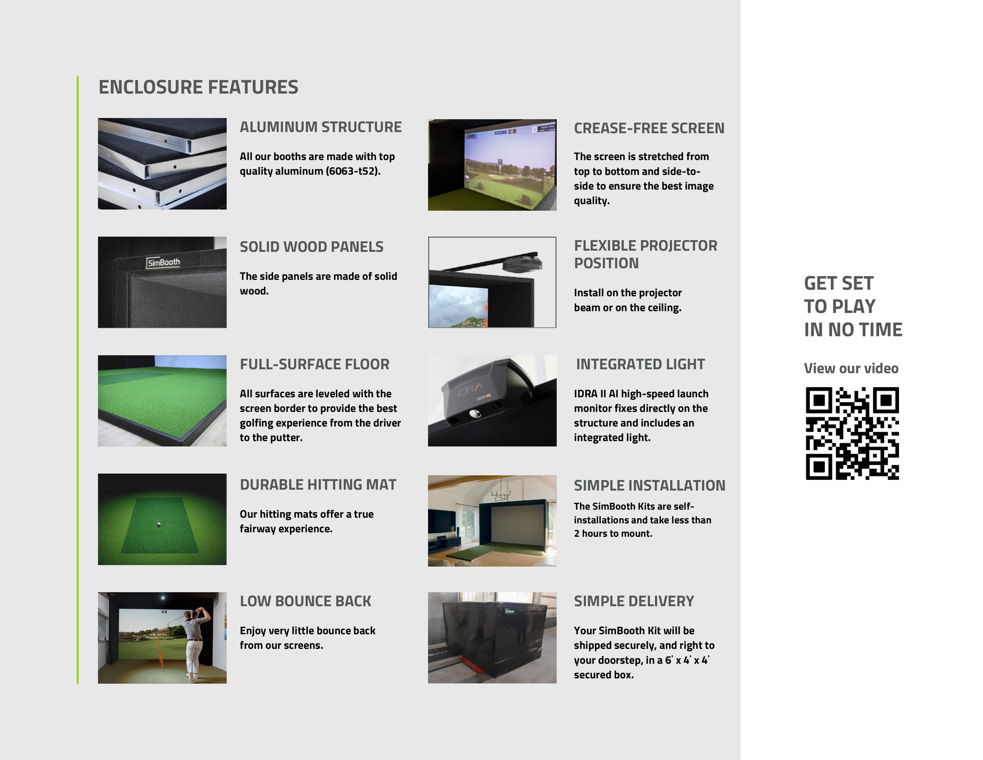 🥇 Golf Simulator KIT1 PACKAGE
