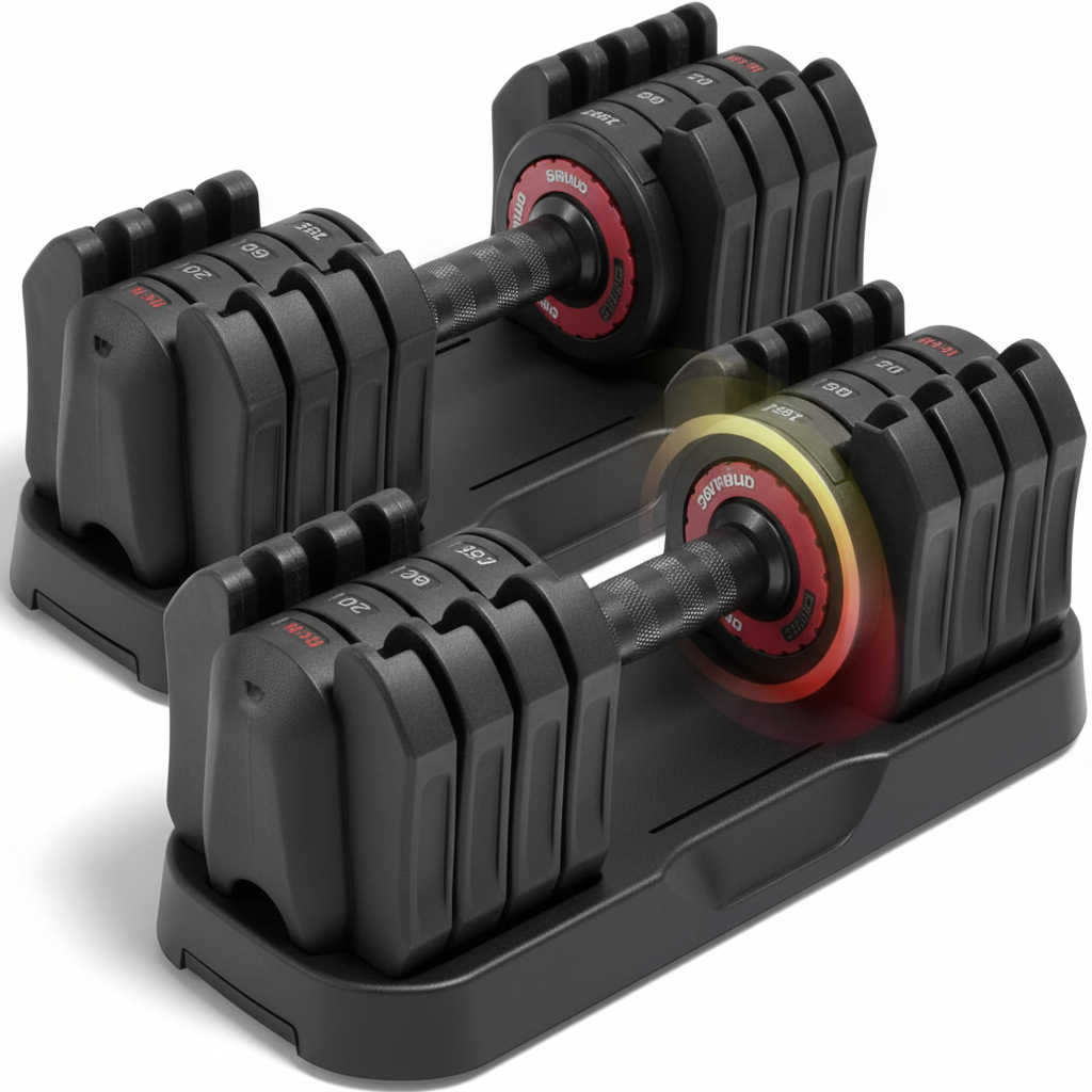 Adjustable Dumbbells - Clean Studio Shot v2