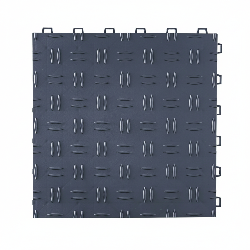 Diamond Tread Garage Tile