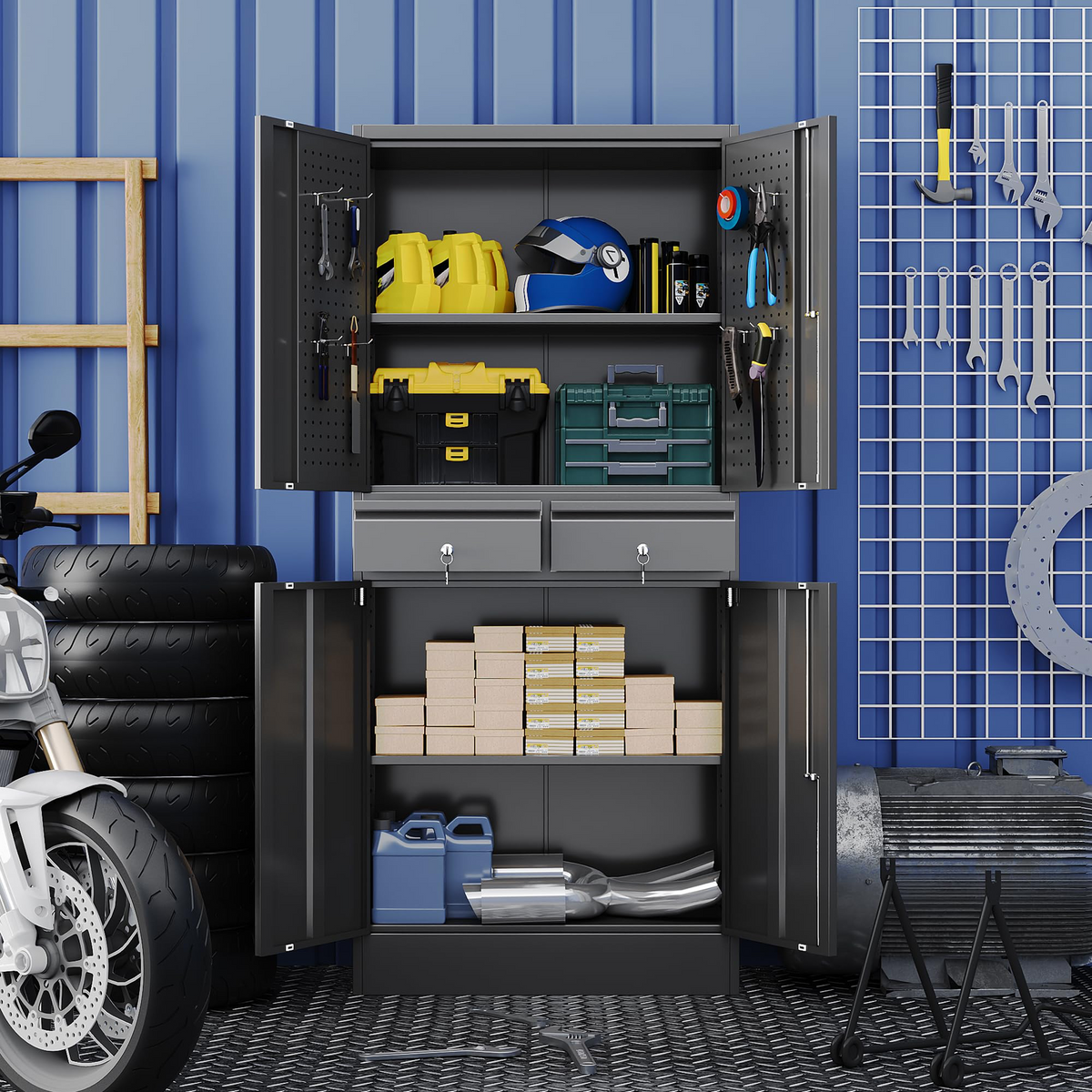 metal storage cabinet