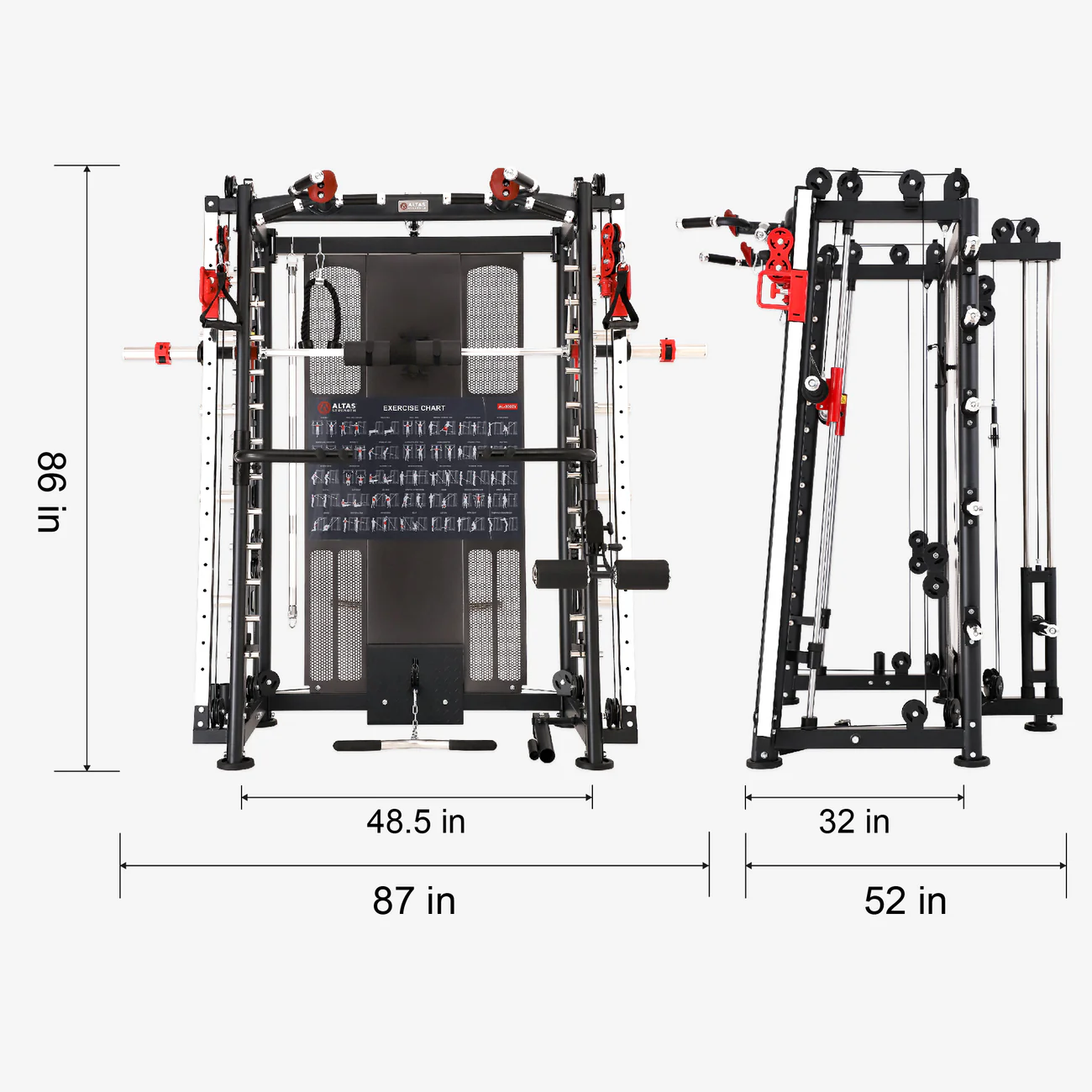 🥇 Multi-Function compact Smith Machine   GM-AL-3000Y