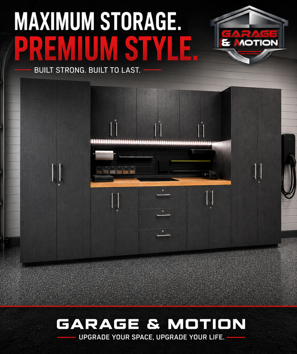 GM - Premium Garage Cabinets - 9 pc