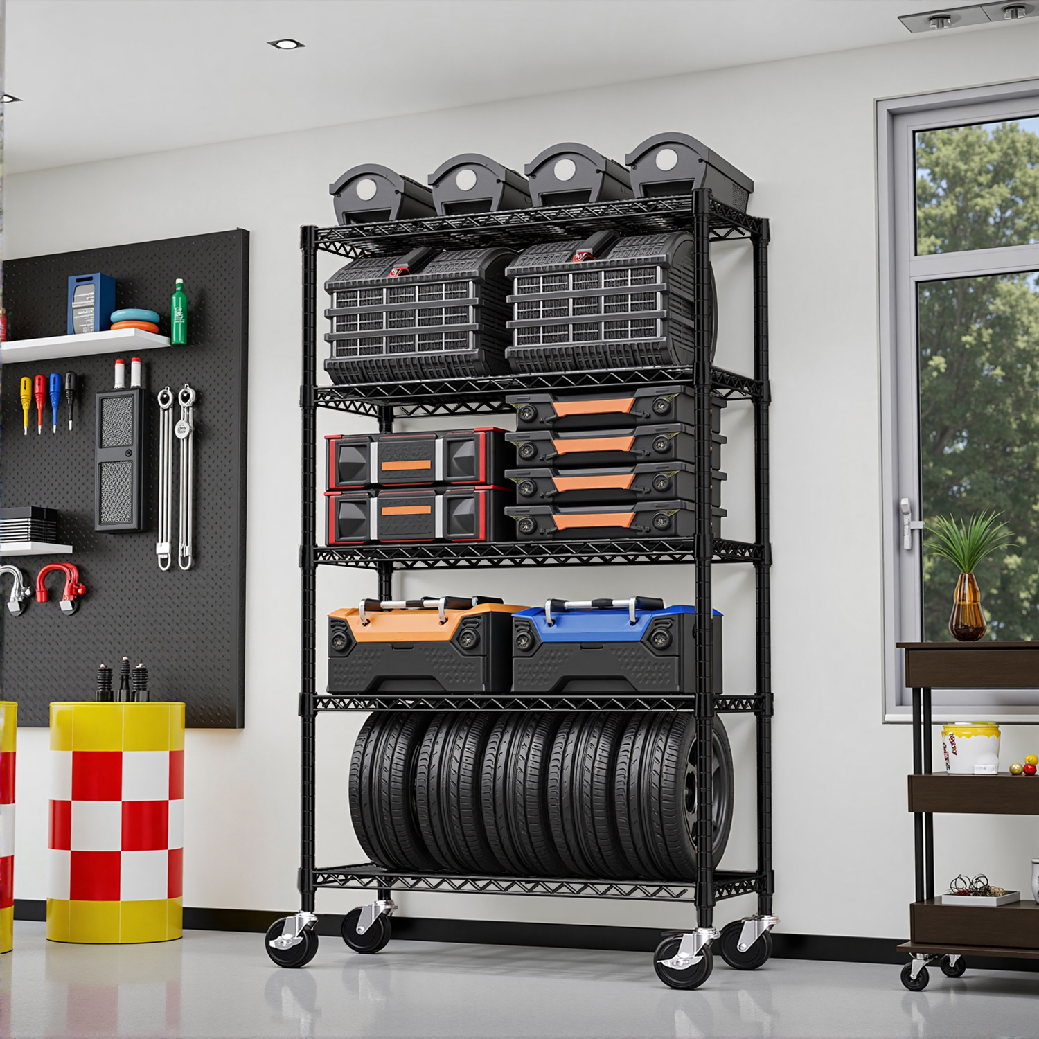 5-Shelf -Storage Shelves,Wire Shelving Heavy Duty Metal Storage FREIGHT INCLUDED