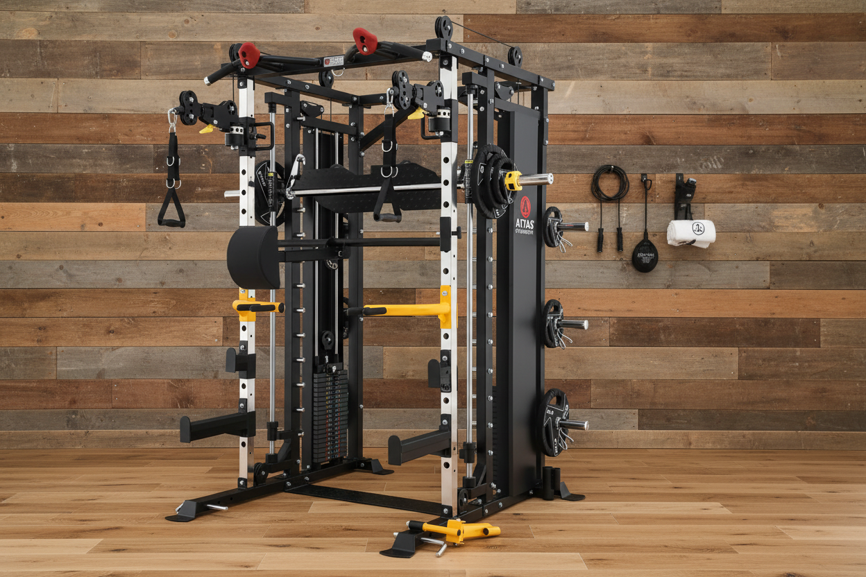 🥇 Stack Strength Trainer Home Gym with Pulley System GM-AL-3087B