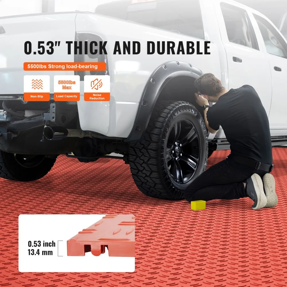 Garage Tiles Interlocking, 12 x 12 x 0.53 inch 50 Pack Garage Floor. FREE SHIPPING